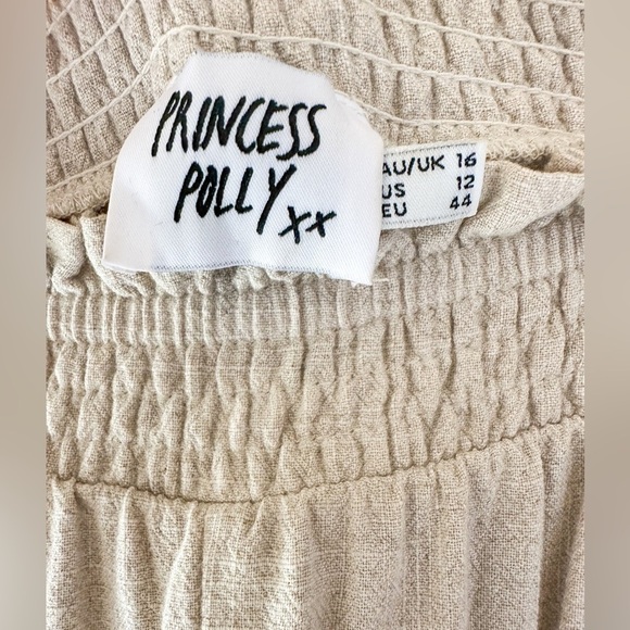 Princess Polly Linen Trouser Pants Lagenlook European‎ Summer Size 12 - Picture 4 of 6